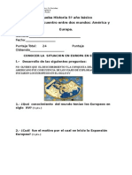 Prueba Historia 5º Año Básico