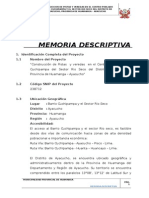 2.1 Memoria Descriptiva