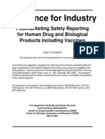 USFDA Guidance For Industry - PSUR