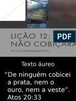 Lição #12 - Não Cobiçarás