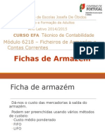 Fichas de Armazém