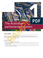 Justice and Outcomes Ch1 Australian Parliamentary System