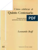 CJ 44, Cómo Celebrar El Quinto Centenario - Leonardo Boff