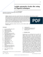 GRIEVE - 1997 - Design of A Lightweight Automotive Brake Disc Using Finite Element and Taguchi Techniques