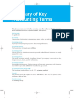 Glossary of Key Accounting Terms This Glossary Contains Most of