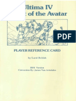 Ultima 4 Reference Card