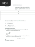 División Algebraica