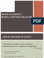 Bases de Datos y Modelo Entidad-Relación