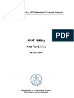 MØF Visiting New York City: Society of Mathematical Economic Students