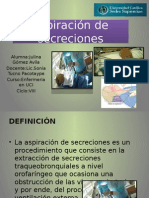 Aspiración de Secreciones