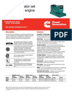 Diesel Generator Set 4B3.9 Series Engine: Description Features