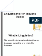 Linguistics Vs Non-Linguistics