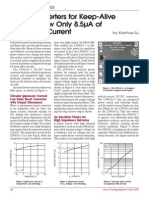 Boost Converters for Keep-Alive Circuits Draw Only 8.5μA of Quiescent Current