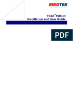 Fcat 1000-N Installation and User Guide