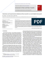 Simulation and Experimental Validation of Heat Transfer in A Novel Hybrid Solar Panel