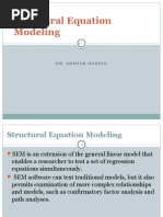 Structural Equation Modeling: Dr. Arshad Hassan