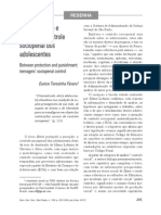 Entre Proteção e Punição o Controle Sociopenal Dos Adolescentes