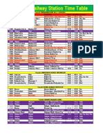 Solapur Railway Station Time Table