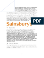 In-Depth Business Research: Sainsbury's