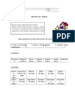 Tarefa Medida de Tempo