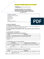 Formato Informe Mensual de Actividades