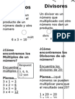 Multiplos y Divisores