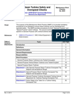 Steam Turbine Safety and Overspeed Checks: BTCP/BTRF Maintenance Work Practice No. 8041