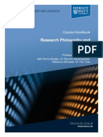 Research Philosophy and Practice: Course Handbook