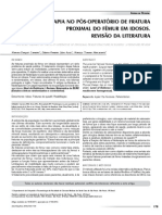 Fisioterapia No Pós-Operatório de Fratura PDF