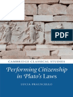 (Cambridge Classical Studies) Lucia Prauscello-Performing Citizenship in Plato's Laws-Cambridge University Press (2014)