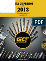 Catalogo de Herramientas de Corte GLT-2013