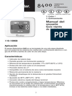 8400 Thermostat Manual Spanish 110-1086B