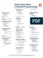 Swift Cheat Sheet - Object Oriented Programming - A4