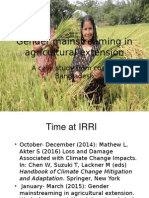 Gender Mainstreaming in Agricultural Extension: A Case Study From Coastal Bangladesh