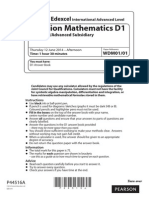 Decision Mathematics d1