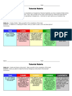 Google Tutorial Rubric