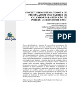 Conceitos Do Sistema Toyota de Produção em Uma Fábrica de Calçados para Redução de Perdas - Um Estudo de Caso PDF