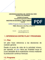 Diferencias Entre Plan y Programa