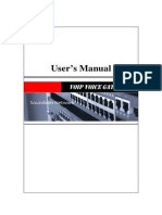 Voip GW Usermanual