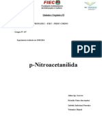 Relatório de Orgânica II - P-Nitroacetanilida