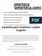 4 Poemas para Enamorar A Quien Te Gusta