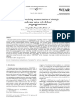 A Study On Sliding Wear Mechanism of Ultrahigh Molecular Weight Polyethylene/ Polypropylene Blends