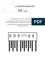 Pedal Controlador Midi. TS-130