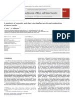 A Synthesis of Tortuosity and Dispersion in Effective Thermal Conductivity of Porous Media. C. Yang