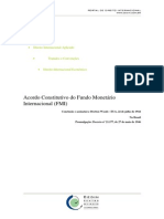 Acordo Constitutivo Do Fundo Monetário Internacional FMI