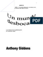 Giddens A. - Un Mundo Desbocado Introducción y Globalización PDF