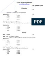 Yearly Planning 2014-2015