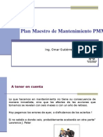 Plan Maestro de Mantenimiento PMM