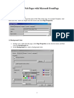 Creating Web Pages With Microsoft Frontpage: 1. Page Properties