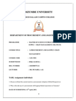 E-Procurement and E-Scm Assignment Submitted by Shija Kabola-Ms Word Format